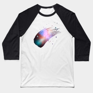 Paint brush stroke galaxy whoosh Baseball T-Shirt